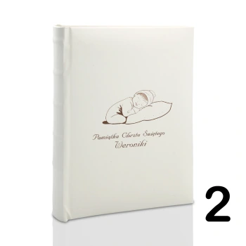 Album na chrzest, wsuwany, 100 zdjęć 15x21, personalizowany, 5 wzorów
